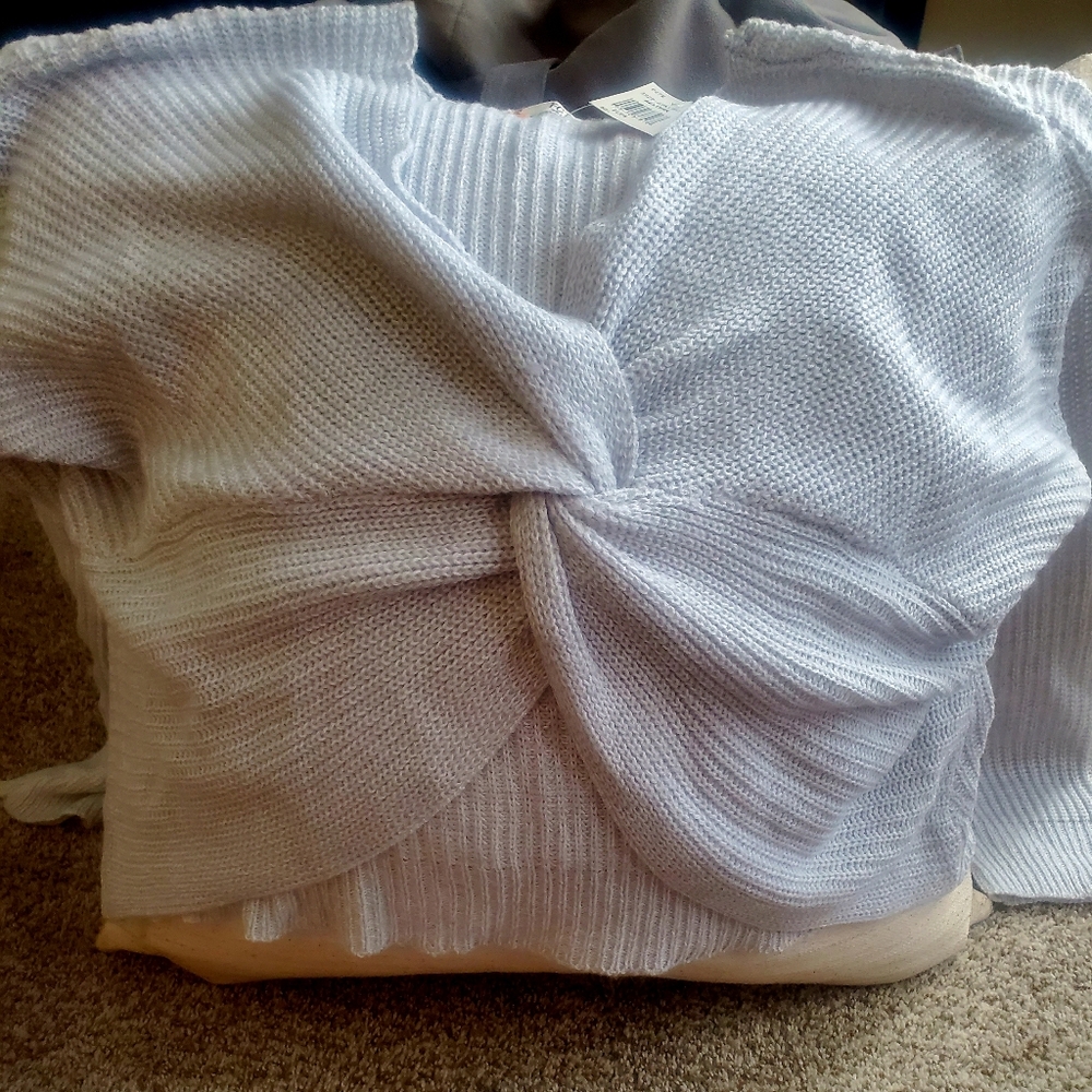 Woman's cross knot sweater